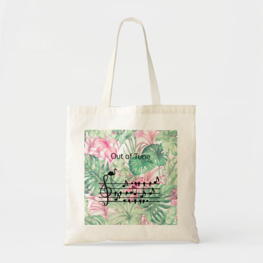 Tote Bag Out of Tune Flamingo (Devant)