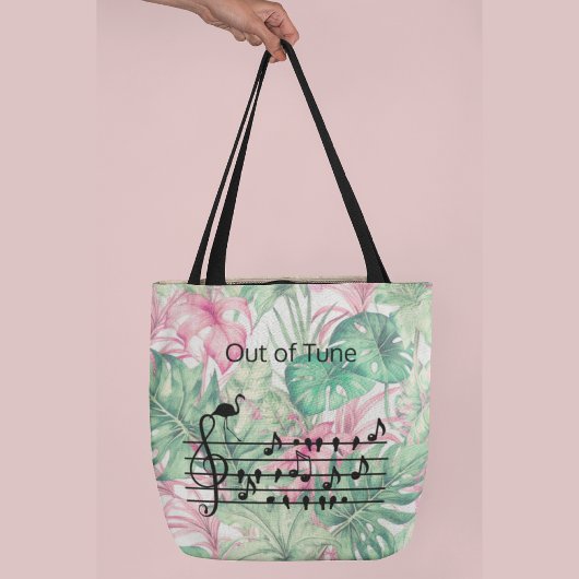 Tote Bag Out of Tune Flamingo