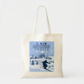 Tote Bag Outdoor Adventure snowboard hiver (Devant)