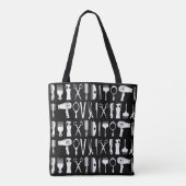 Tote Bag Outil de coiffure motif (Dos)