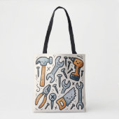 Tote Bag Outils de bricolage Doddle Design (Devant)