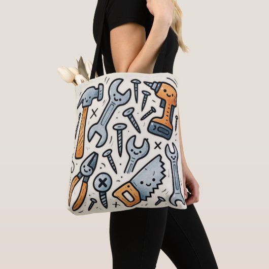 Tote Bag Outils de bricolage Doddle Design (De près)