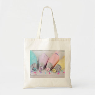 Tote Bag Outils de décoration de gâteaux de couleur pastel 