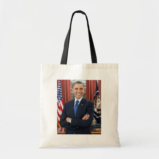 Tote Bag Oval Office Portrait, Obama Barack Président des É (Devant)
