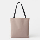 Tote Bag Ovale motif rose clair et beige (Dos)