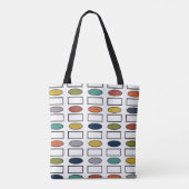 Tote Bag Ovales et Rectangles - Grandes (Dos)