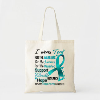 Tote Bag Ovarian Cancer Awareness Month Ribbon Venin