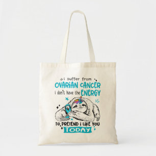 Tote Bag Ovarian Cancer Awareness Month Ribbon Venin