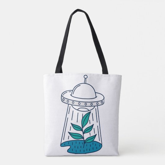 Tote Bag OVNI Alien (Dos)