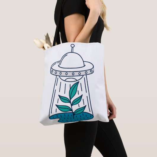 Tote Bag OVNI Alien (De près)