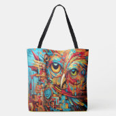 TOTE BAG OWL ART COLORÉ (Dos)