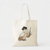 Tote Bag Owl as Teacher with Pointer (Devant)