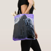 Tote Bag Owl Barn Shed (De près)