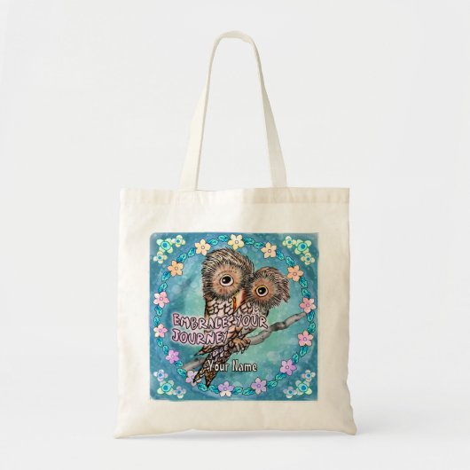 Tote Bag Owl Journey (Devant)