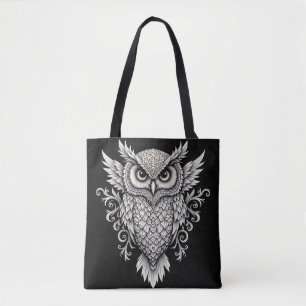 Tote Bag Owl Mandala complexe