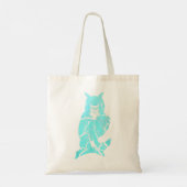 Tote Bag Owl Silhouette Forêt Pastel Oiseau (Dos)