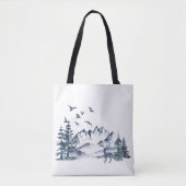 Tote Bag Pacifique Nord-Ouest Montagnes Rocheuses (Devant)