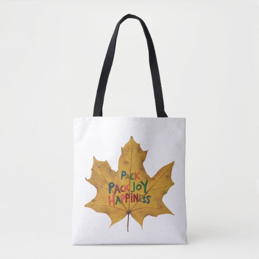 Tote Bag Pack Joy, Unpack Happiness (Devant)