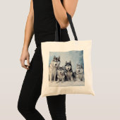 Tote Bag Pack Sibérien Husky (Devant (produit))
