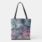 Tote Bag Pack Wolf aquarelle (Dos)