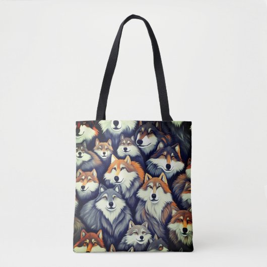Tote Bag Packing autour des Loups (Devant)