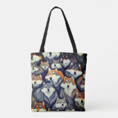 Tote Bag Packing autour des Loups (Dos)