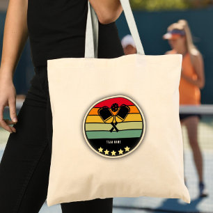 Tote Bag Pagaie de Pickleball colorée