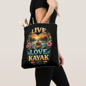 Tote Bag Pagayer dans le coucher du soleil (De près)