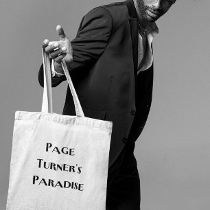 Tote Bag Page Turner's Paradise Cool Bibliothécaire du livr