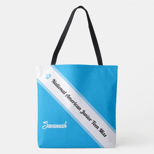 Tote Bag Pageant Essentials Custom Crown and Sash Tote (Devant)