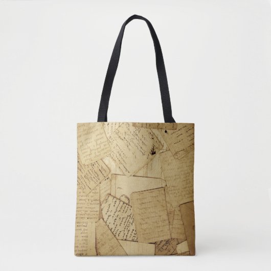 Tote Bag Pages de livres mignonnes éparpillées (Devant)