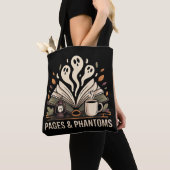 Tote Bag Pages et fantômes (De près)