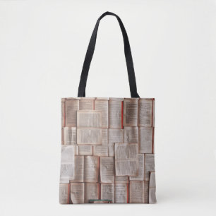 Tote Bag Pages vintages Livre Ouvert Livres Bibliophile