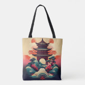 Tote Bag Pagode japonaise stylish : Impression culturelle s (Dos)