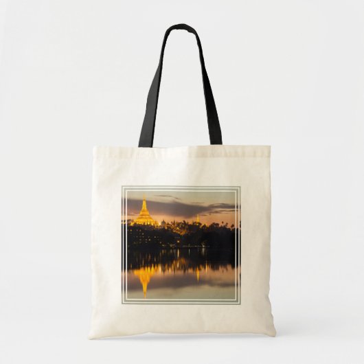 Tote Bag Pagode Shwedagon, Myanmar, Yangon (Devant)