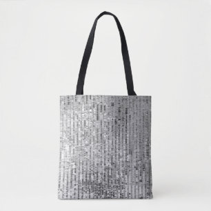 Tote Bag Paillettes d'argent, arrière - plan glamour sans s