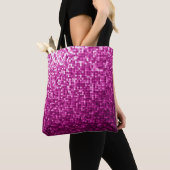 Tote Bag Paillettes rose parties scintillant (De près)
