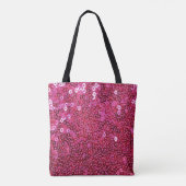 Tote Bag Paillettes roses de Faux (Dos)