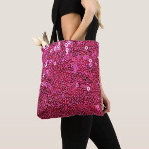 Tote Bag Paillettes roses de Faux