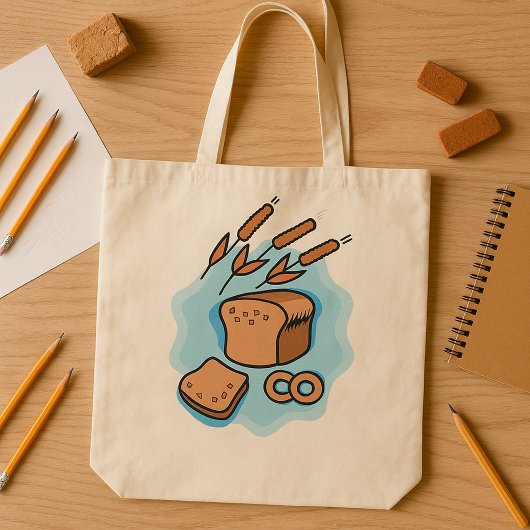 Tote Bag Pain de grain entier rustique Alimentation agricol