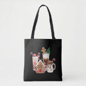 Tote Bag Pain d'épice Noël Café Amant Cadeau Noël (Devant)