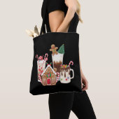 Tote Bag Pain d'épice Noël Café Amant Cadeau Noël (De près)