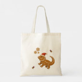 Tote Bag Pain d'épices Dragon de Noël (Dos)