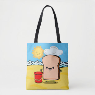 Tote Bag Pain sur la plage