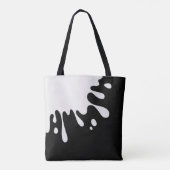 Tote Bag Paint blanc sur noir (Dos)