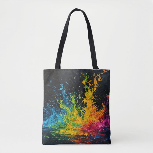 Tote Bag Paint coloré (Devant)