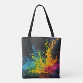 Tote Bag Paint coloré (Dos)