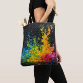 Tote Bag Paint coloré (De près)