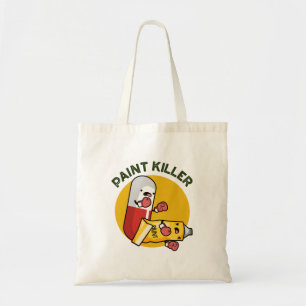 Tote Bag Paint Killer Fundy Pill Pill Pun