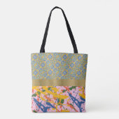 Tote Bag Paint rose et Turquoise (Dos)